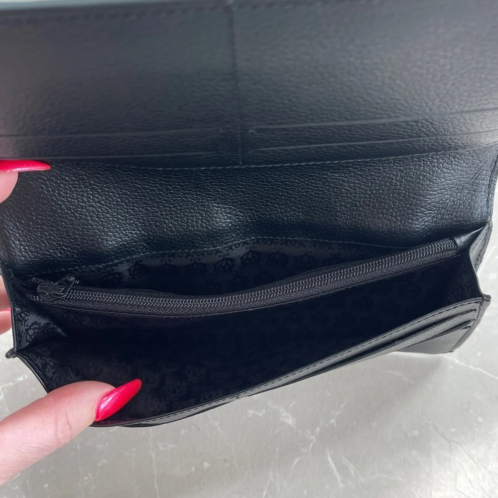 Dunhill D8 Black Coat PVC x Leather Long Men’s 10CC Wallet